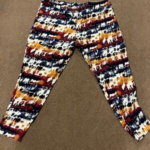 Terra & Sky Multicolor Patterned Leggings